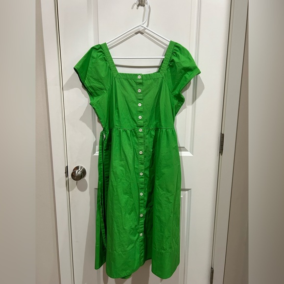 J. Crew Green Button-Down Dress - Picture 1 of 2